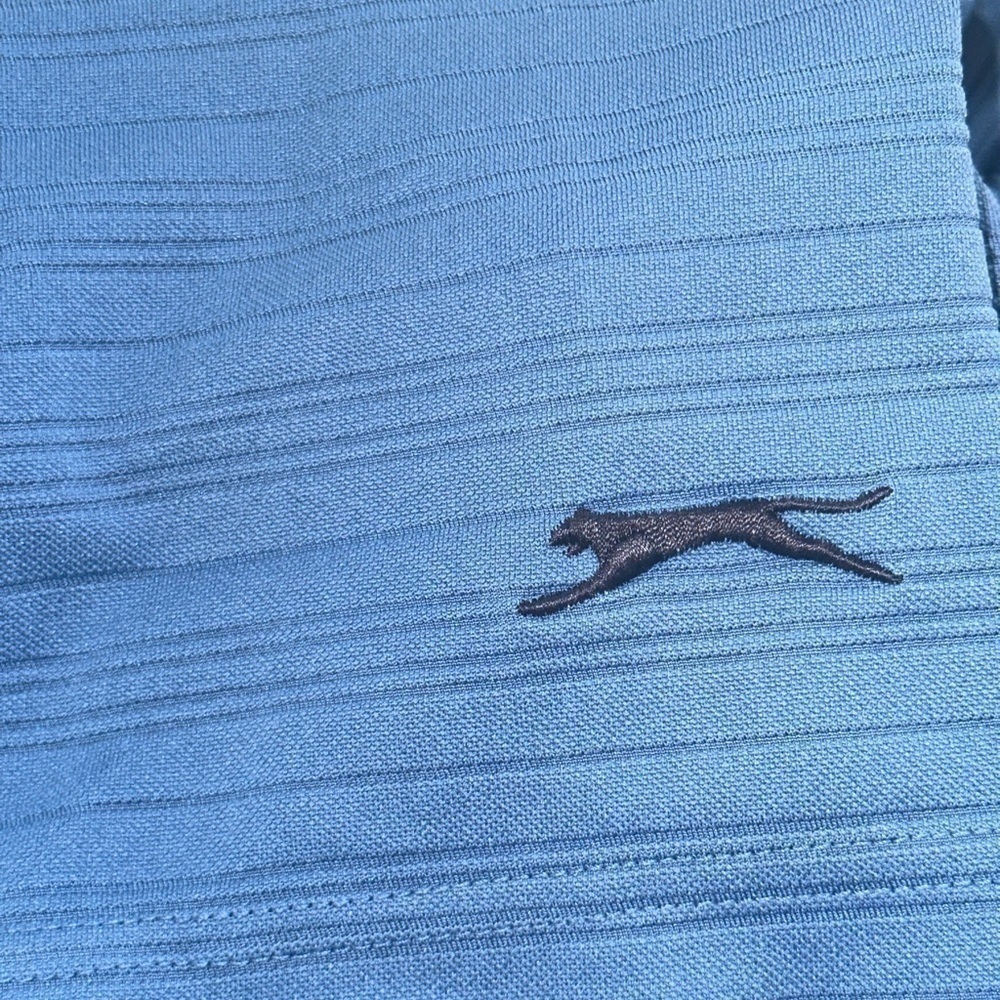 Men’s pre own as is  Slazenger Golf polo shirt size L large Blue - Picture 4 of 5